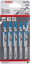 Bosch T 127 D Professional Jigsaw Blades Special for Aluminium (5 Pcs) (2608631017)