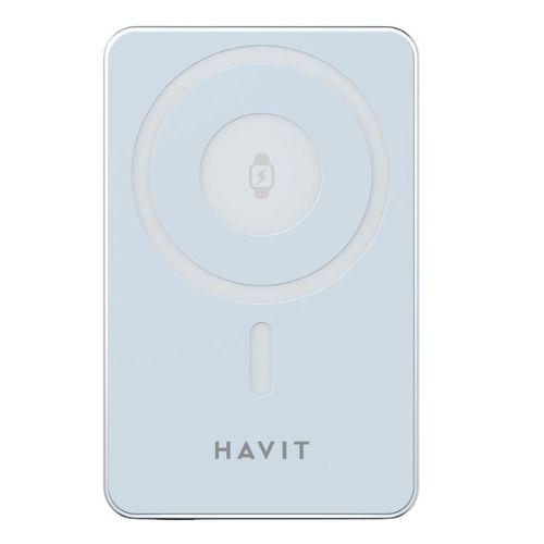 [PB5219-ES-CAL] Havit PB5219 3 in 1 10000mAh 20W magnetic wireless charging power bank – Provides fast and convenient charging for multiple devices, ensuring reliable portable power anytime you need it