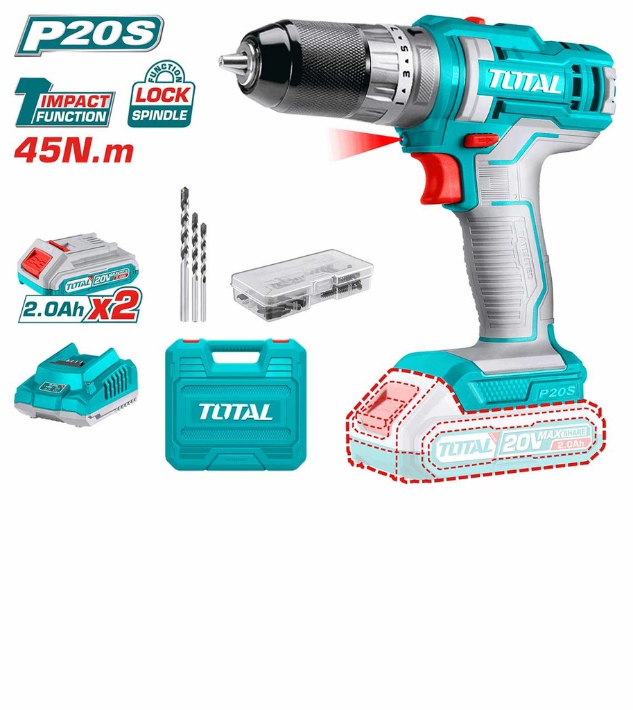 Total  TIDLI201452 Lithium-Ion impact drill
