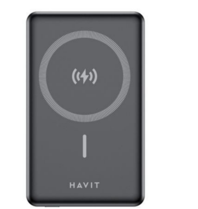 [PB5224-ES-CAL] Havit PB5224 10000mAh 20W magnetic wireless charging power bank- Provides fast and convenient charging on the go, keeping your devices powered anytime without the need for cables