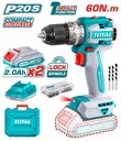 Total TIDLI20602 Lithium-Ion Compact Brushless Cordless Impact Drill
