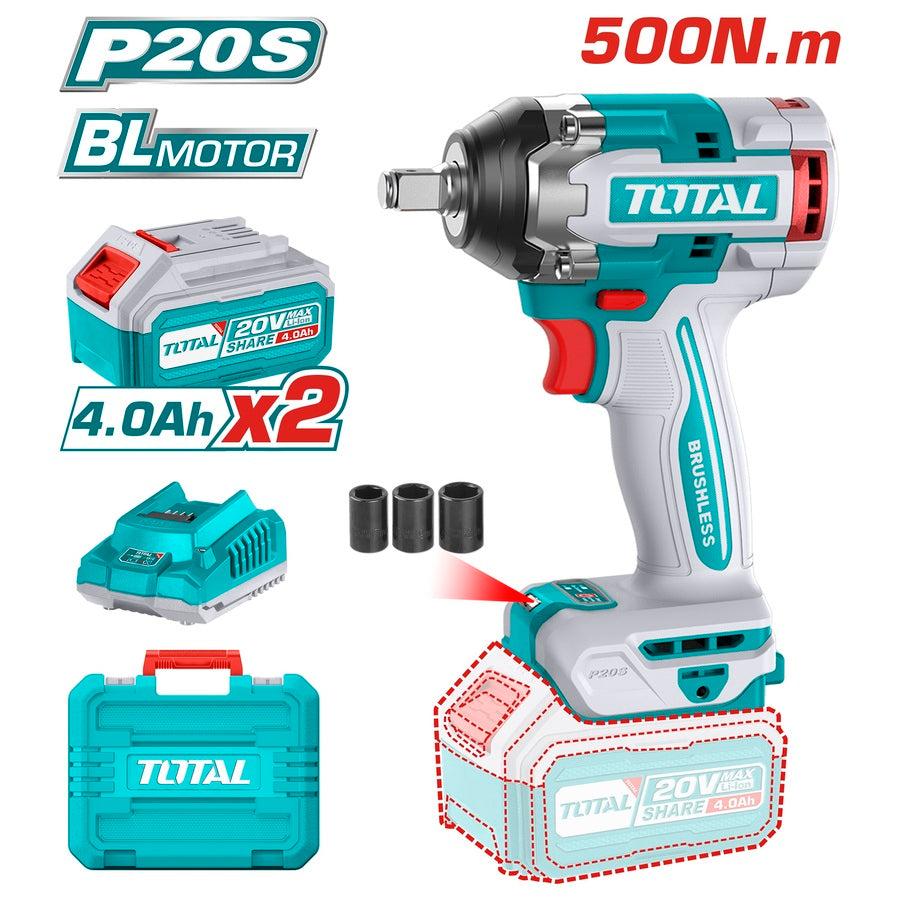 Total TIWLI2050 20V Lithium-Ion Cordless Impact Wrench