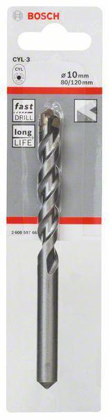 Bosch CYL-3 concrete drill bits 10 x 80 x 120 mm, d 9 mm