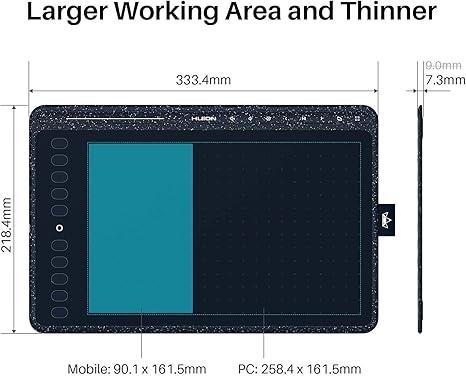 Huion  HS611 Graphic Drawing  Tablet (10 x 6.25 inches)