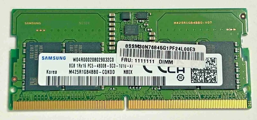 Samsung 8GB DDR5 4800MHz Laptop RAM - SAM L DDR5 8GB 4800