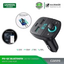 UGREEN CD229 Bluetooth Car Charger with PD, QC3.0, USB & TF Card UG-80910 – 5.0 Bluetooth Car Kit