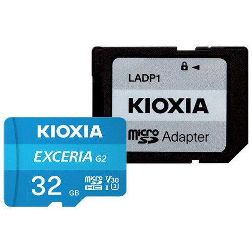 Kioxia Exceria G2 32GB MicroSD UHS-III Memory Card - LMEX2L032GG2