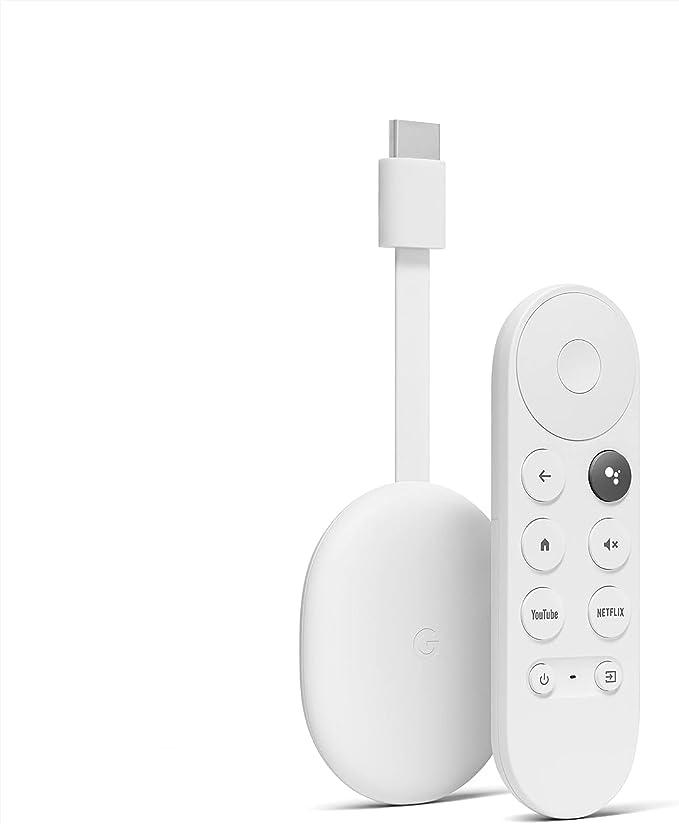 Google GA03131-US Chromecast With Google TV (HD)-Streaming Stick Entertainment on Your TV with Voice Search - Watch Movies, Shows, and Live TV in 1080p HD