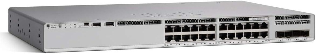 Cisco (C9200L-24P-4G-E) Catalyst 9200L 24-port PoE+ 4x10G uplink Switch, Network