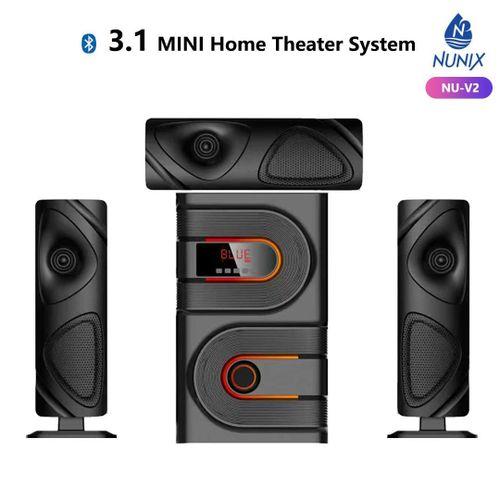 Nunix NU-V2 3.1 Channel Multimedia Subwoofer Speaker – Delivers clear sound and enhanced bass for an improved home entertainment and music experience