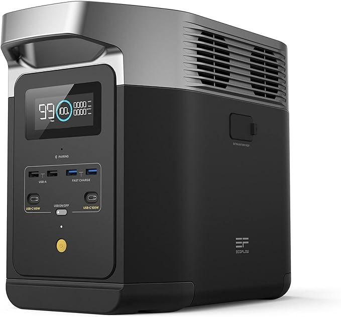 EcoFlow DELTA 2 Portable Power Station, 1024Wh - ZMR330-UK