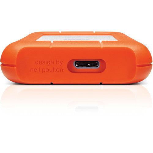 LaCie Rugged Mini 2TB External Hard Drive Portable HDD - USB 3.0/ 2.0 Compatible, Drop Shock Dust Rain Resistant Shuttle Drive, For Mac And PC Computer (LAC9000298)