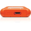 LaCie Rugged Mini 2TB External Hard Drive Portable HDD - USB 3.0/ 2.0 Compatible, Drop Shock Dust Rain Resistant Shuttle Drive, For Mac And PC Computer (LAC9000298)