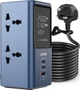 LDNIO SC2 45W PD Fast Charging 2500W Universal Power Strip - Power Extension with LED Display