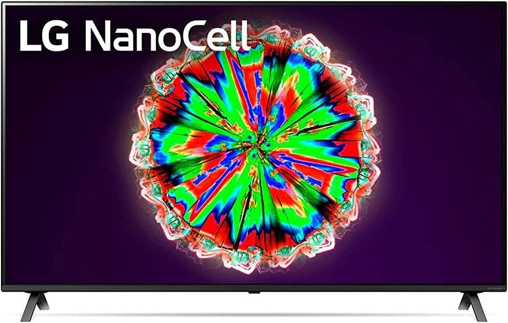 LG 55NANO80VNA NanoCell TV 55 Inch NANO80 Series, Cinema Screen Design 4K Active HDR WebOS Smart AI ThinQ Local Dimming