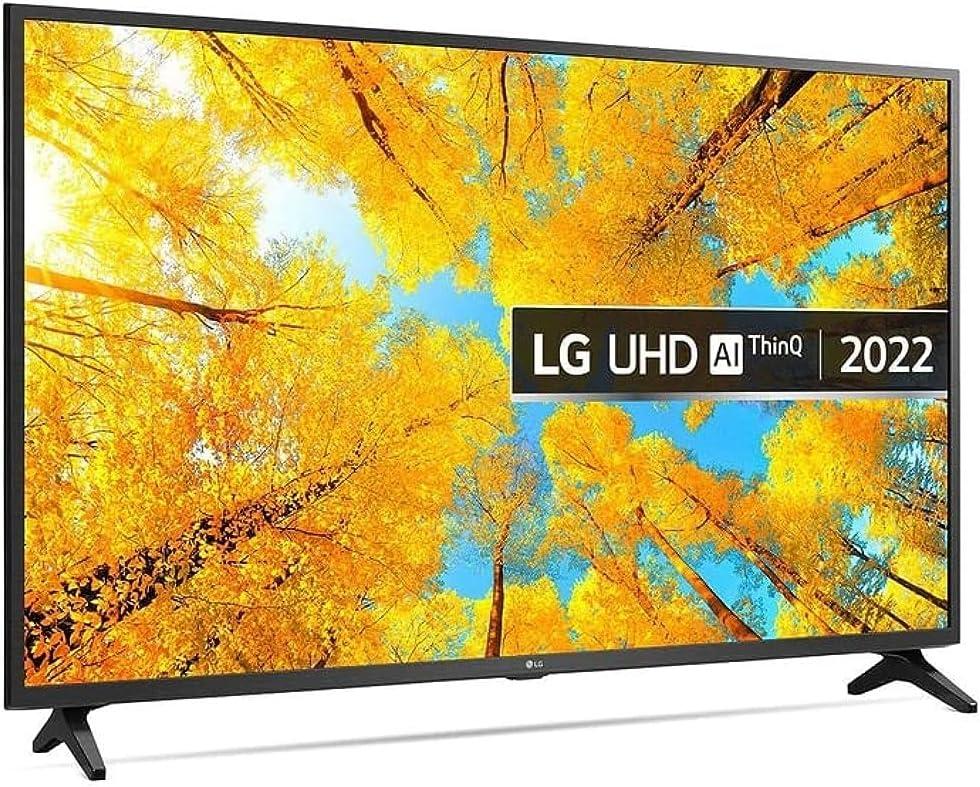 LG 55UQ75006 UHD 4K TV 55 Inch UQ7500 Series, Cinema Screen Design 4K Active HDR WebOS Smart AI ThinQ