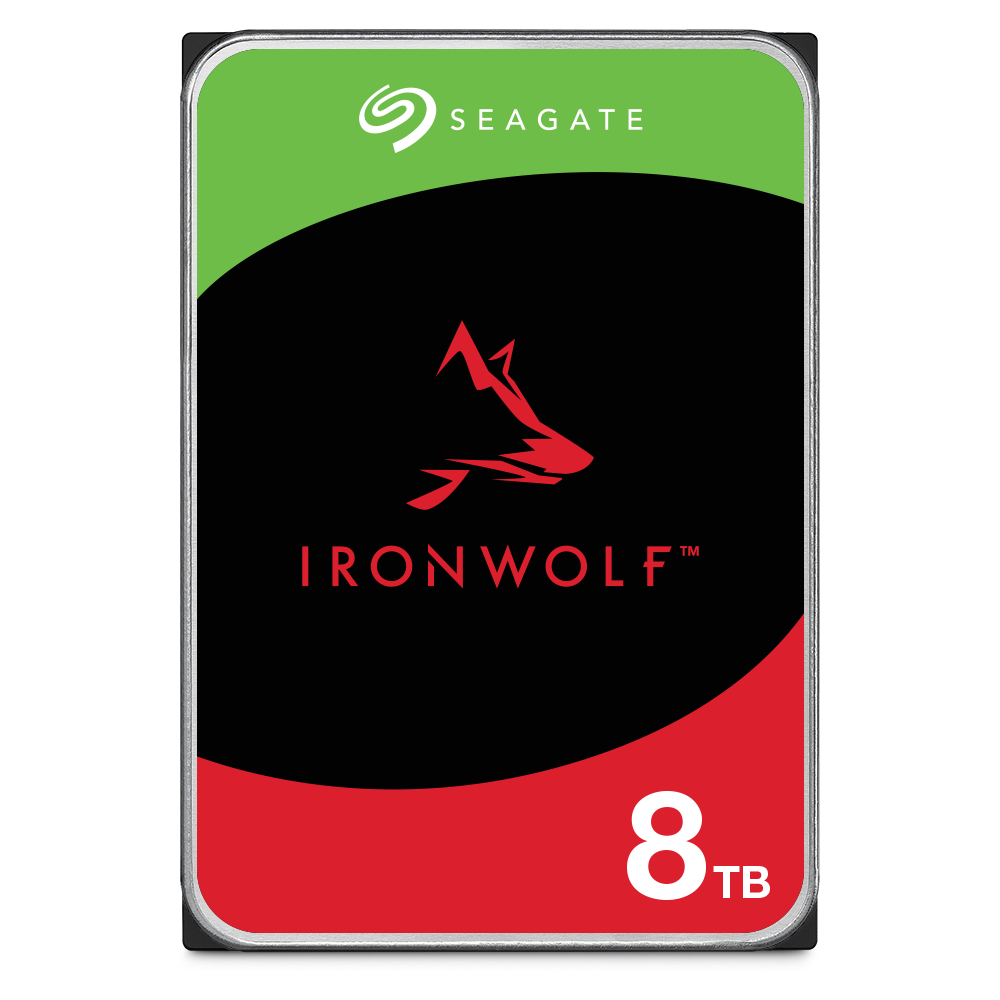 Seagate IronWolf NAS 8TB Hard Drive (ST8000VN004) - 3.5 Inch SATA 6Gb/s 7200 RPM 256MB Cache for RAID Network Attached Storage