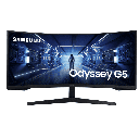 Samsung Odyssey G5 LS34G55TWWPXXU 34-Inch Curved Gaming Monitor – Ultra-Wide WQHD 165Hz 1000R Immersive Display for Professional Gaming, Streaming, and Multitasking Workstations