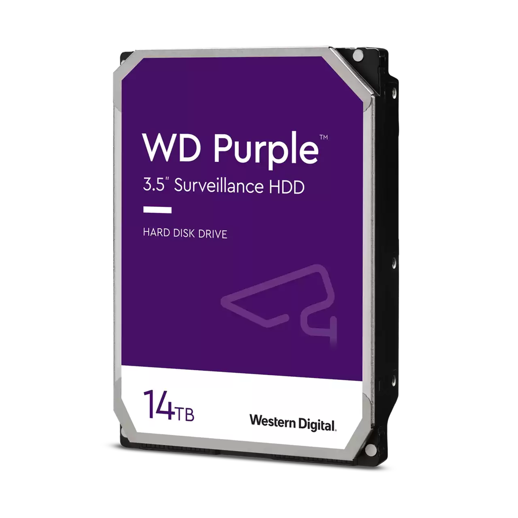 WD Purple Surveillance 14TB, 512MB SATA Internal Hard Drive  - WD140PURZ