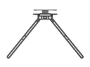 Logitech TV Mount for Video Bars WW (952-000041) - Rally Bar, Rally Bar Mini, or Rally Camera to almost any display with VESA mounting points