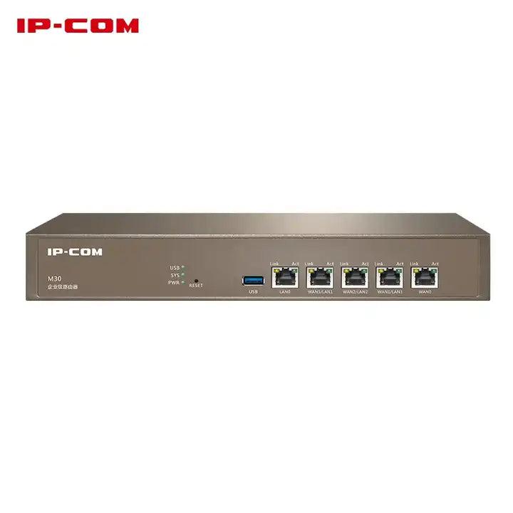 IP-COM M30 Enterprise Router 5 Ports 10/100/1000M RJ45 Port Poytep 100-Person Enterprise Reapter Support VPN, VLAN, QOS