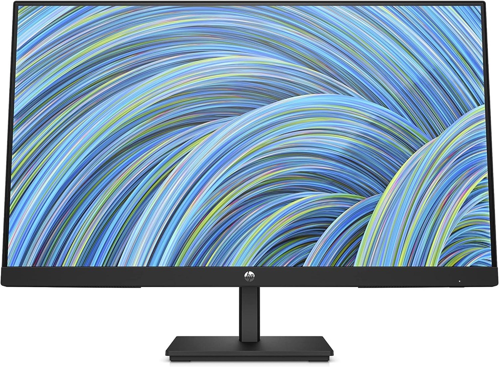 HP V24v G5 FHD Monitor (65P62AS) - 23.8 inch(60.5cm) FHD Monitor Anti-Glare, Low Blue Light 3-Sided Micro-Edge TUV Certified Monitor, 75Hz, AMD Free Sync with 1xVGA, 1xHDMI 1.4 Ports, 250 nits
