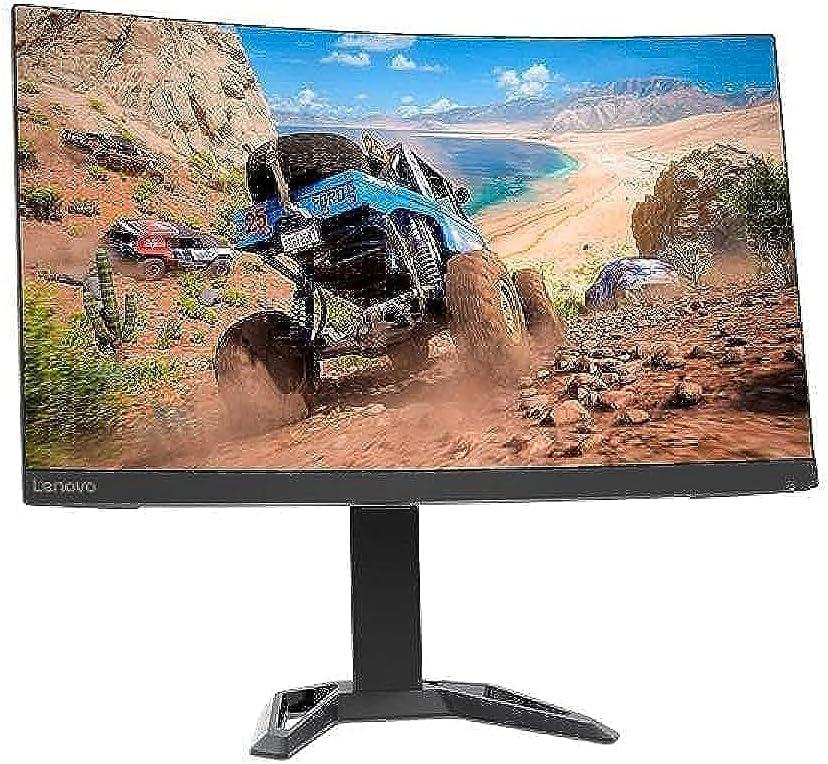 LENOVO G27c-30 27" FHD Curved Gaming Monitor(66F3GAC2UK) - 1920x1080, 16:9, 165 Hz, Curvature: 1500R, Tilt, Height Adjust Stand, Integrated Speakers, Connectivity : 2 HDMI 2.0, 1 DP 1.4