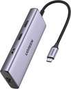 UGREEN CM490 USB-C Multifunction Adapter 9 in 1 (UG-90119) - USB-C to USB 3.0 (2 Ports) + USB 2.0 + HDMI (2 Ports) + Gigabit Ethernet + SD & TF Card Reader + USB-C PD