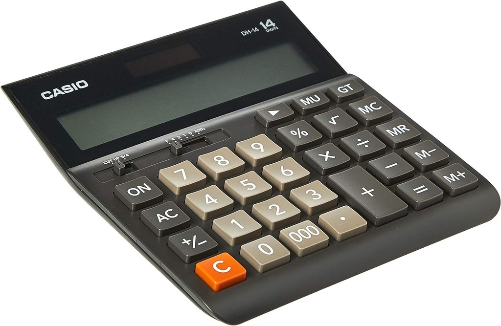 Casio DH-14-BK Wide H Series Office Practical Calculator - 14 digits / Extra large display
