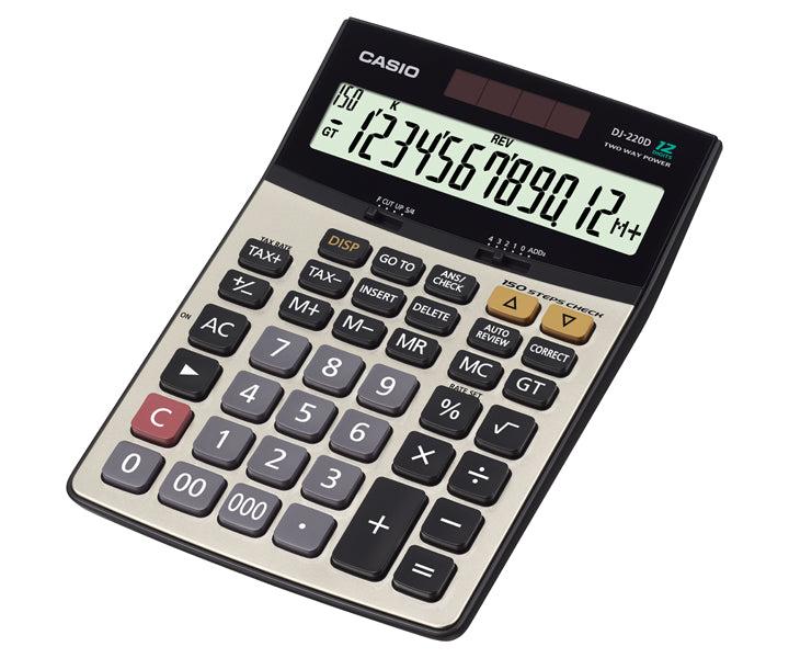 Casio DJ-220D Shop & Field Calculators - 300 Step Check, Recheck Function