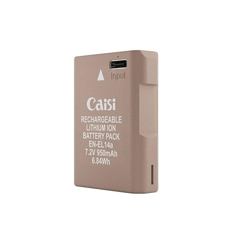 [EN-EL14a-ES-OE] Caisi EN-EL14a Type-C Rechargeable Battery 950mAh – Reliable power solution that ensures longer camera usage with convenient Type-C recharging