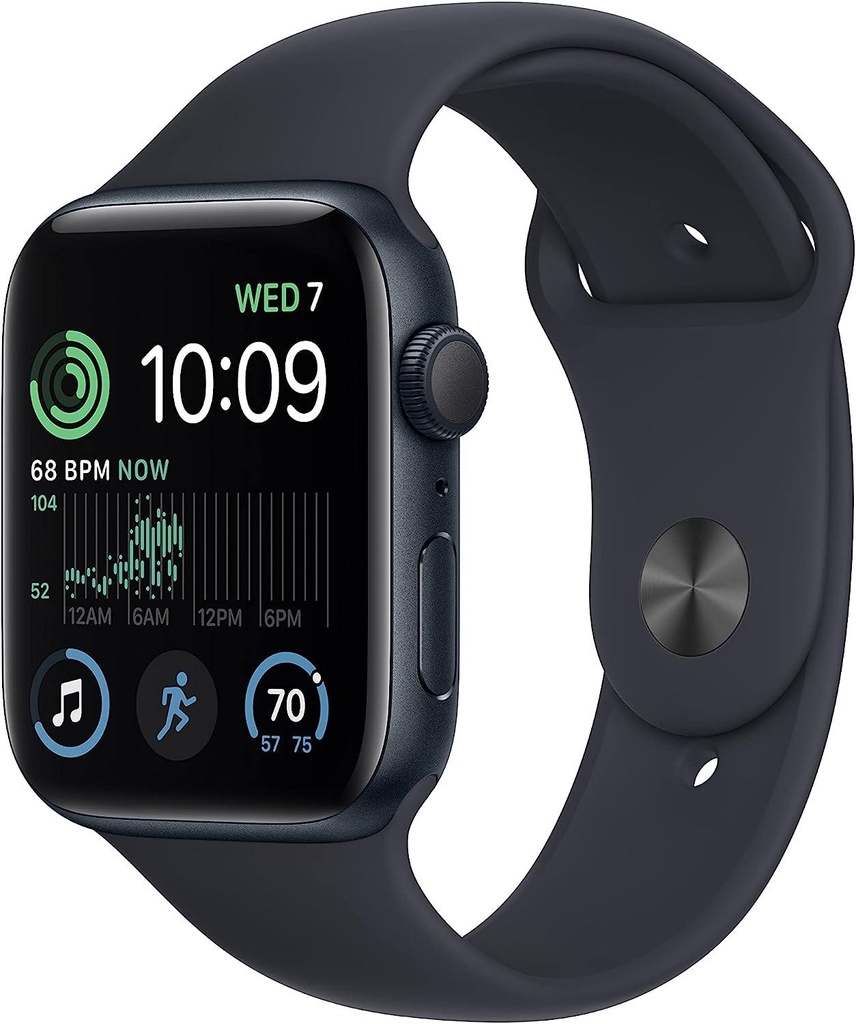 Apple Watch SE 44mm Smartwatch - with Fitness & Sleep Tracker, Crash Detection, Heart Rate Monitor, Retina Display, Water Resistant