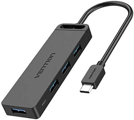 Vention USB-C to 4-Port USB 3.0 Hub with Power Supply 0.5 Meters - TGKBD