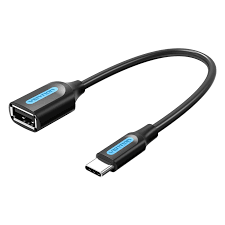Vention USB-C 2.0 Male To USB A Female OTG Cable 0.15 Meters -CCSBB