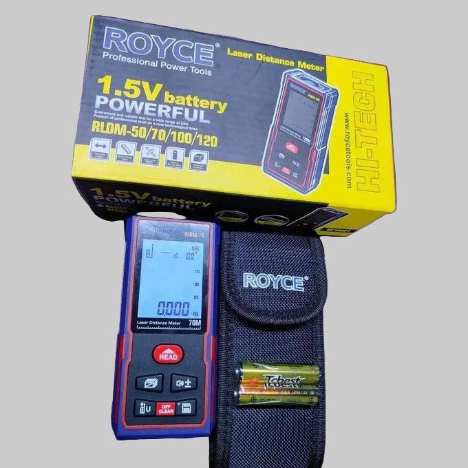 Royce RLDM70 70m Laser Distance Meter Digital Level – Professional Grade Precision Measuring Tool with Digital Level for Construction, Surveying, Interior Design, and Industrial Applications