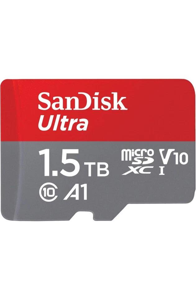 [SDSQUAC-1T50 1.5TB-NO-DN] SanDisk SDSQUAC-1T50 1.5TB 150MB/s UHS-I Micro SDXC Memory Card – Ultra High-Capacity High-Speed Storage for Smartphones, Tablets, Action Cameras, Drones, and Full HD Video Recording