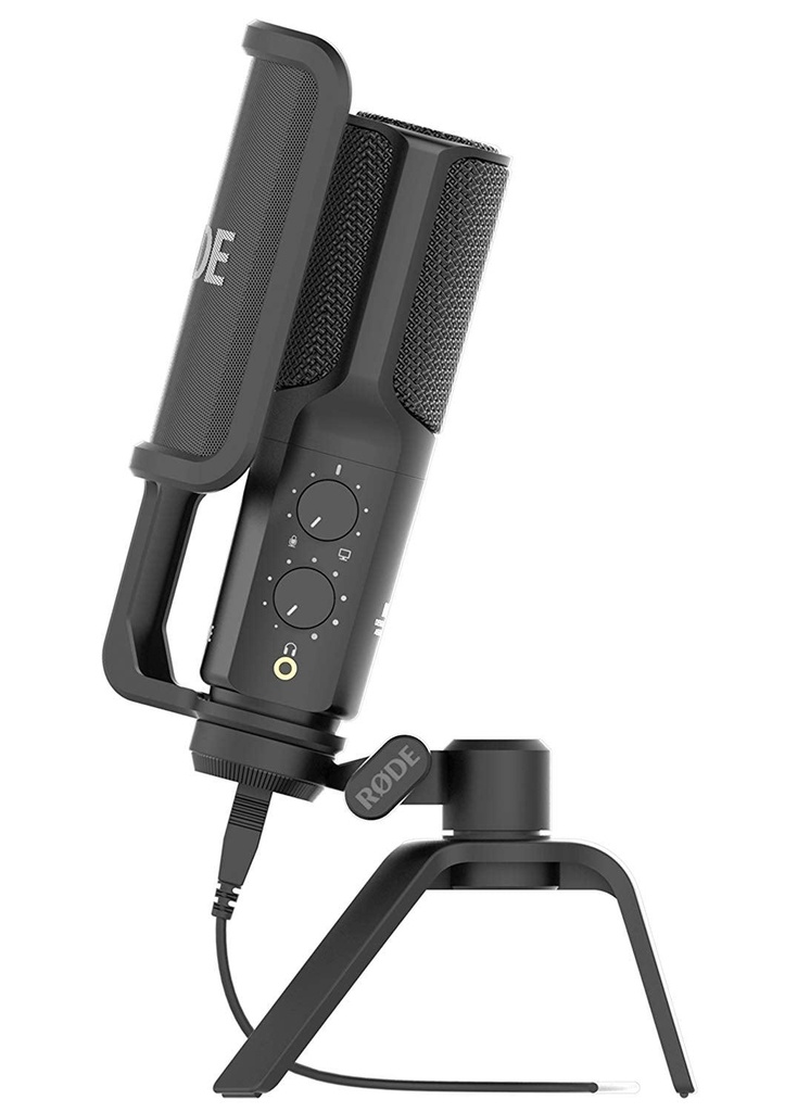 Rode NT-USB USB Condenser Microphone - High-power headphone output for zero-latency