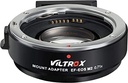 VILTROX EF-EOS M2 Speed Booster - 0.71x Canon EF Lens to EF-M Mount Speedbooster for Canon m50 ii m6 ii m200 m50 m6 m5
