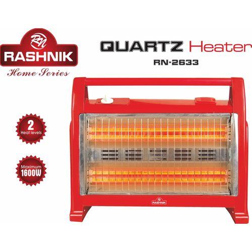Rashnik RN-2633 Electric Quartz room heater - Wide angle heat reflectors, 2 heat levels