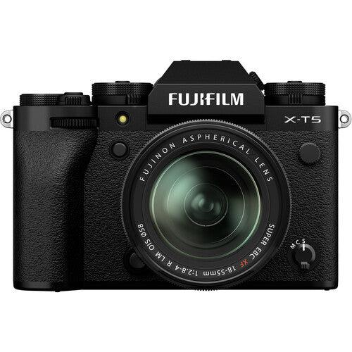 Fujifilm X-T5 Mirrorless Digital Camera with XF 18-55mm f/2.8-4 R LM OIS Lens - 4K 120p, 6.2K 30p, FHD 240p 10-Bit Video