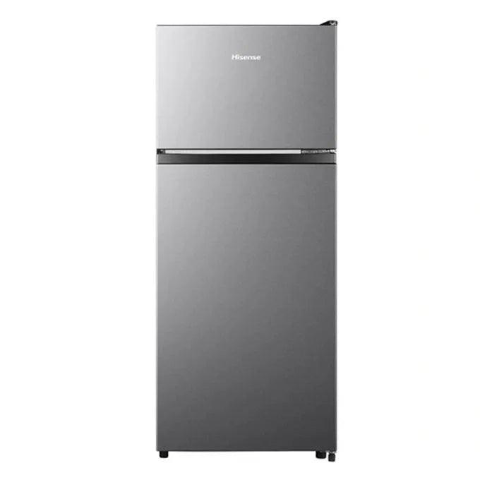 Hisense REF124DR 128L Double Door Refrigerator – Energy Efficient Compact Top Freezer Fridge with Low Noise Operation, Tempered Glass Shelves, and Adjustable Cooling for Home, Office, and Bedsitter Use