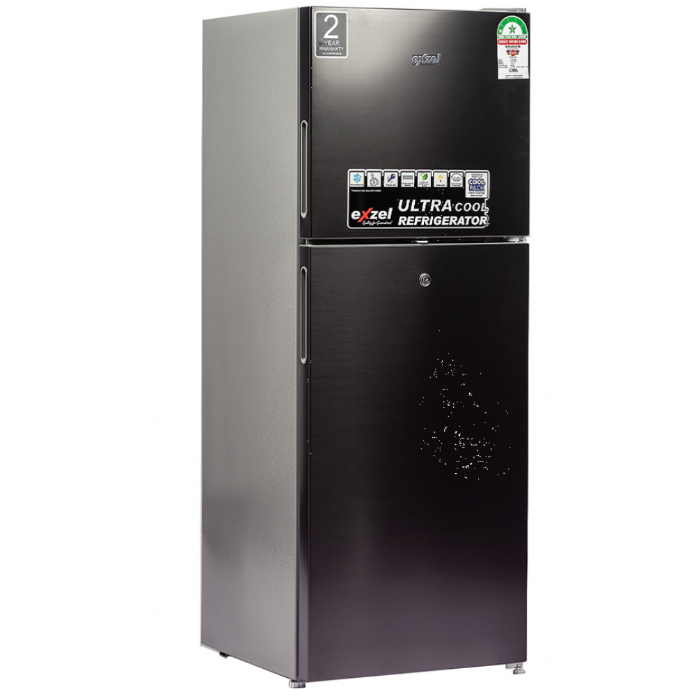Exzel 138 Litres Direct Cool Double Door Fridge (ERD-165SL) - 138 Litres, 170-260V