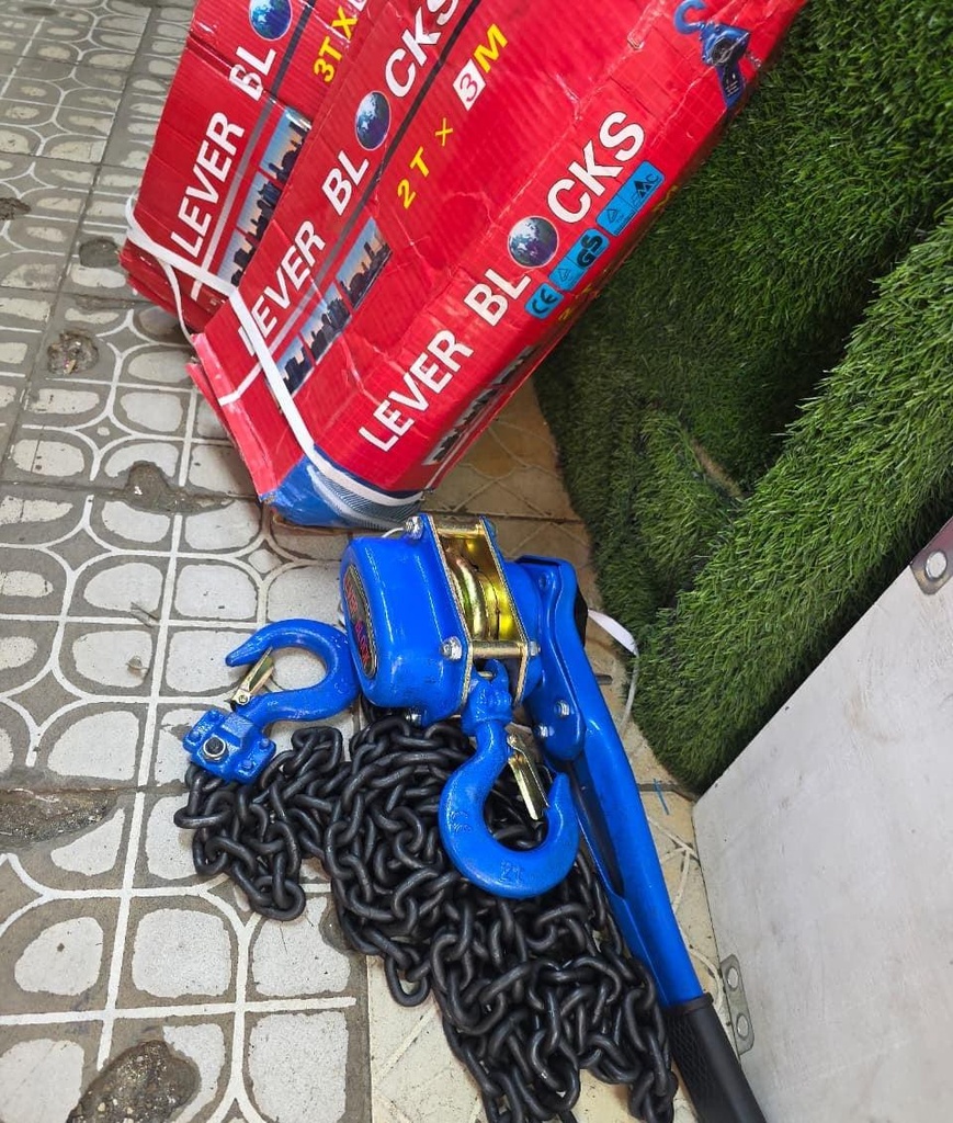 Generic LB-0206 2 Ton 6m Chain Length Lever Block – Heavy Duty Industrial Manual Chain Hoist for Lifting, Pulling, Construction, Workshop, and Material Handling Applications