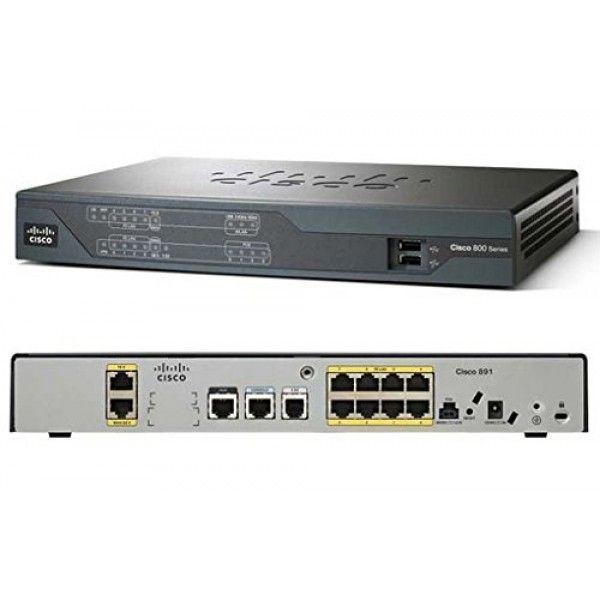 Cisco C891F-K9 Integrated Services Router-  2 WAN connectivity options – Gigabit Ethernet and Fiber.