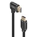 Promate HDMI (Male) - Right Angle HDMI (Male) Nylon Cable (PROLINK4K1-500) - 3D, 4K Ultra HD & Ethernet Support, 5M Length, Right Angled Input
