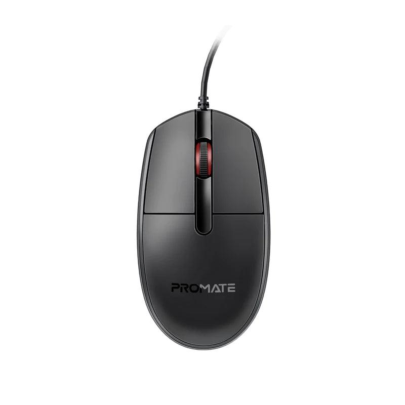 Promate 3 Button Wired Optical Mouse CM-1200