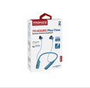 Promate High Definition Wireless Neckband Earphones (BLEND) - 70hrs Playtime, TF Card Support