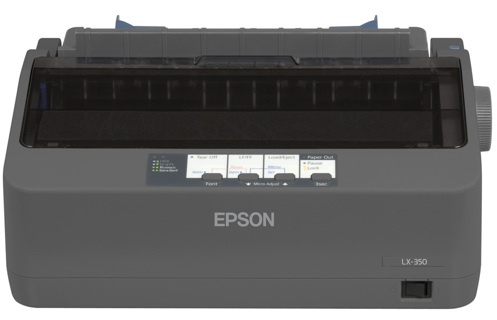 [C11CC24031 -NO-RCD] Epson LX-350 Dot Matrix Printer 9-Pin Impact Printer C11CC24031 – High Speed Reliable Receipt and Continuous Paper Printer for Office, Retail, Banking, and Industrial Applications