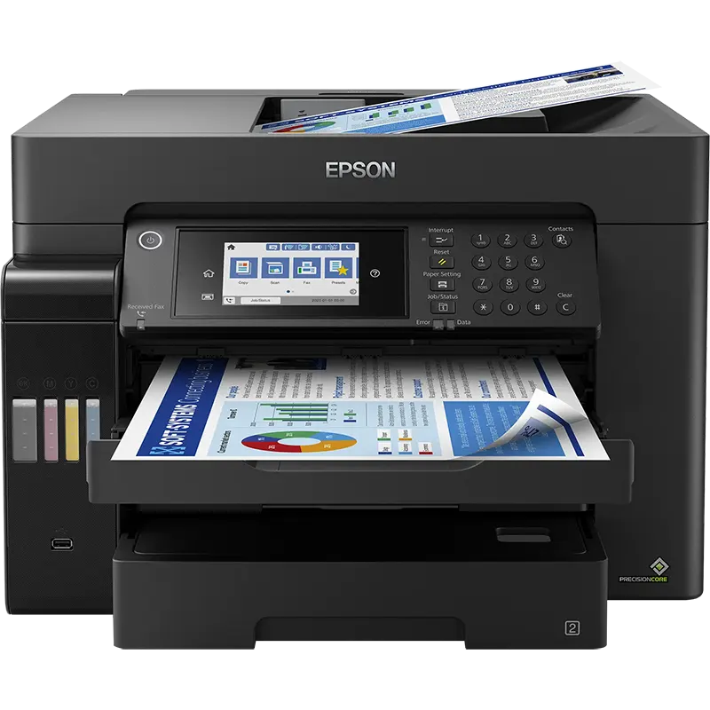 Epson L15160 A3+ All-in-One Ink Tank Printer C11CH96403DA – High Volume Business Inkjet Printer with Print Scan Copy Fax Duplex ADF Wi-Fi Ethernet for Office, Commercial, and Professional Applications