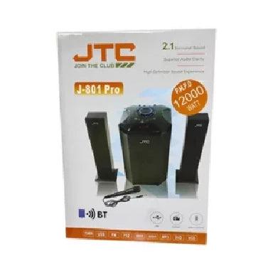JTC J-801 Pro 2.1CH Home Theater Sub Woofer Speaker - 12000W PMPO + MIC, 100V – 240V 50/60Hz
